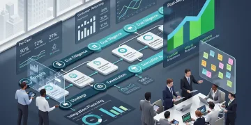 M&A integration roadmap showing strategic phases for customer equity preservation