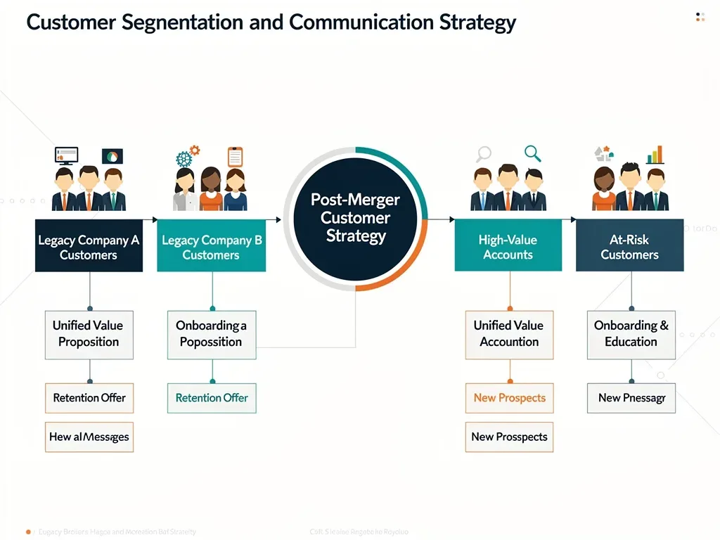 Customer segmentation and communication strategies for post-merger retention