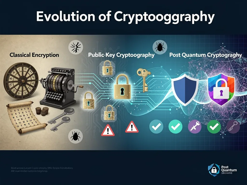 Evolution of cryptography from classical to quantum-resistant