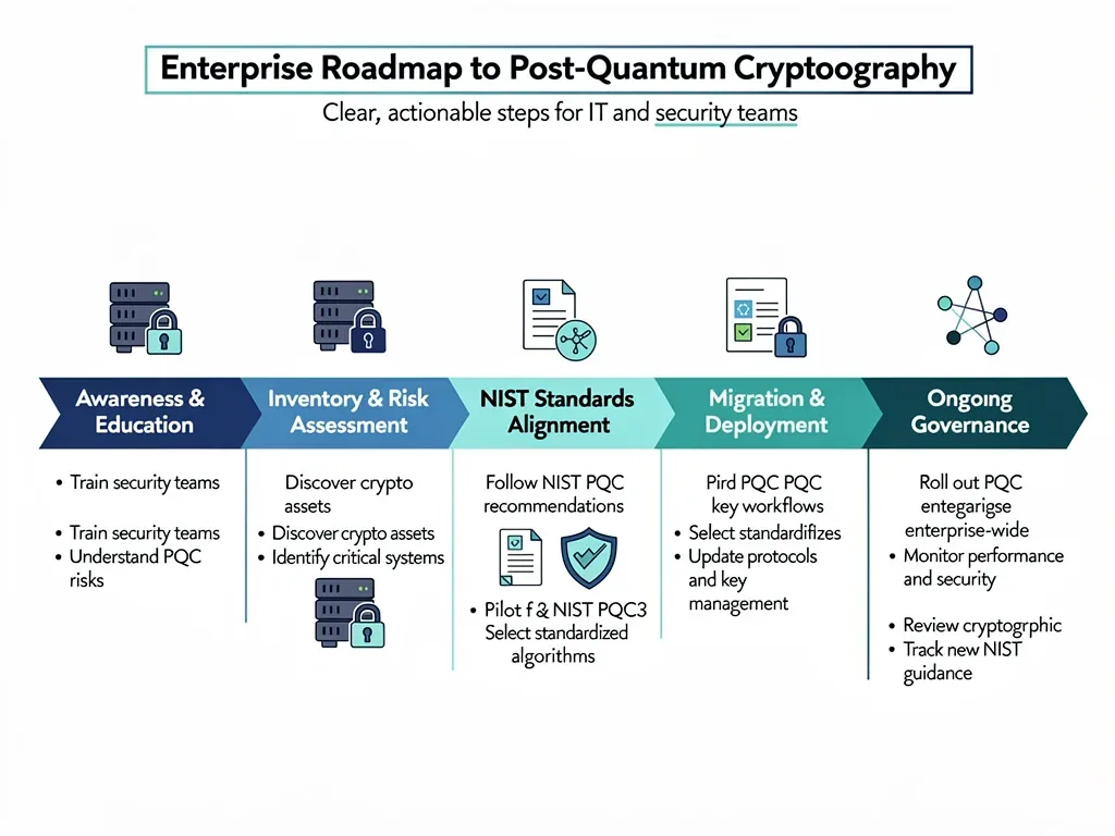 Roadmap for enterprise post-quantum cryptography implementation