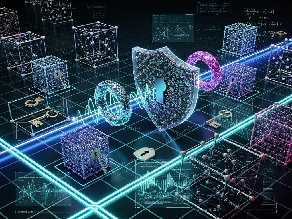 Lattice-based cryptography mathematical structures and digital security.