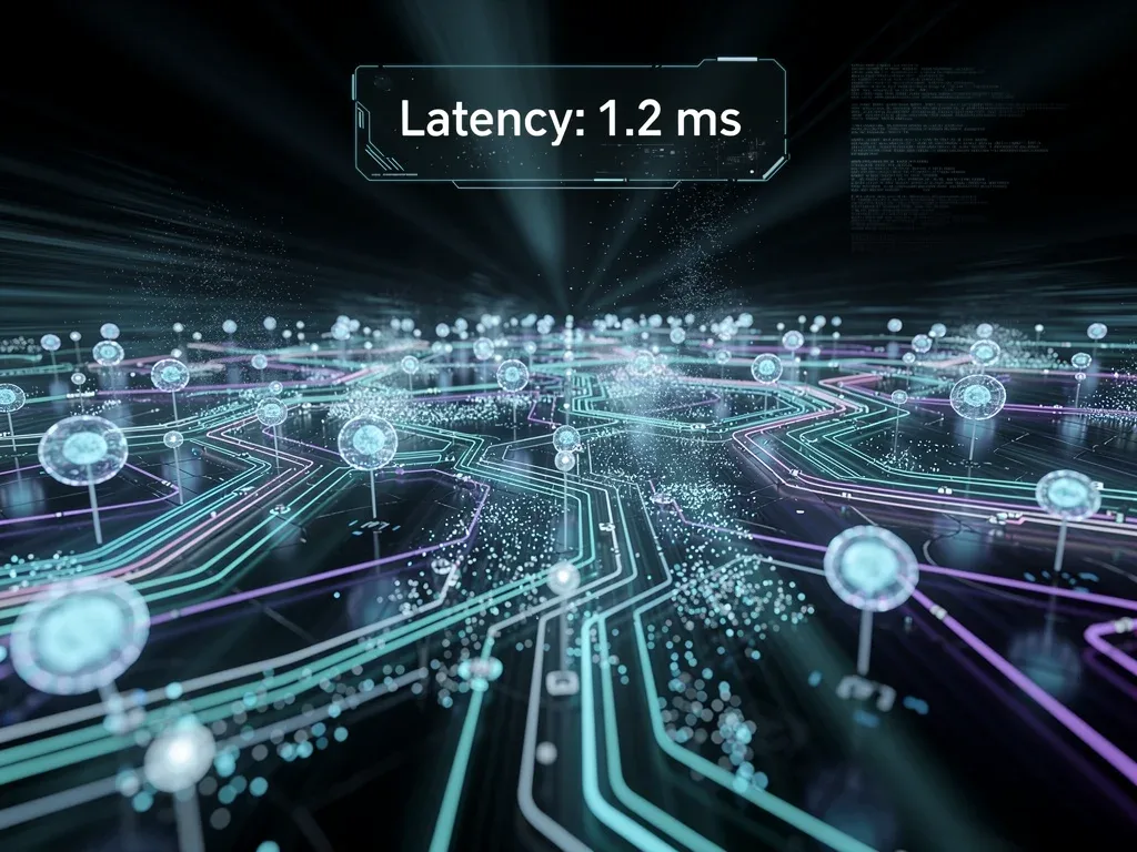 Illustration of multi-agent AI system reducing workflow latency