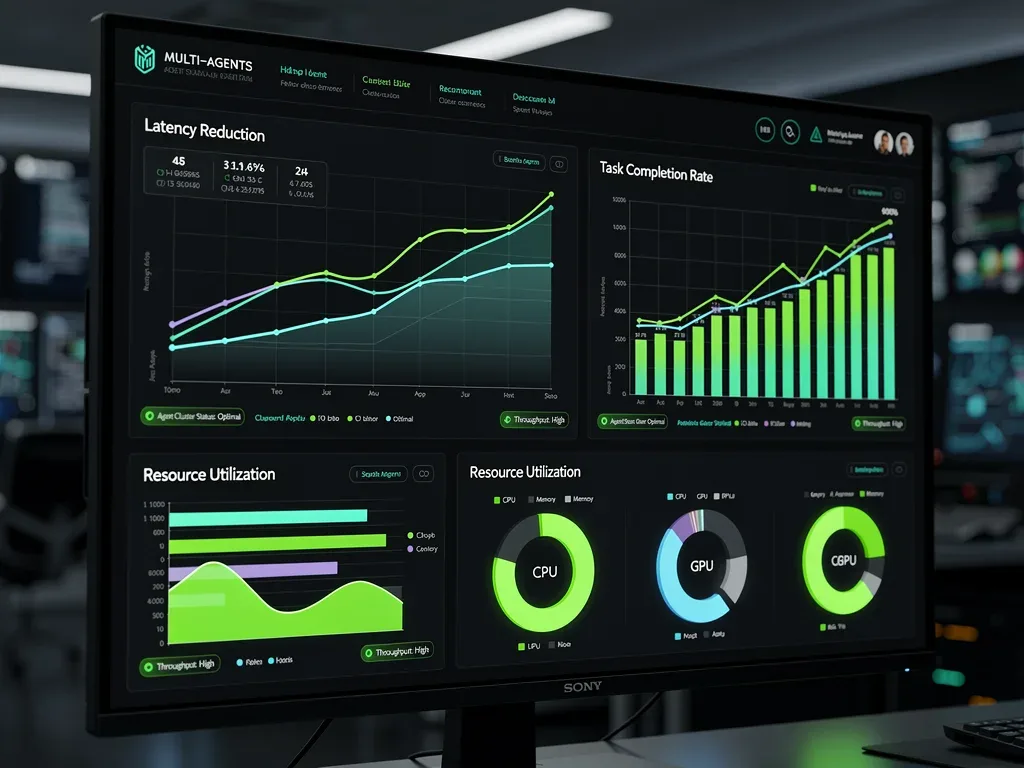 Real-time performance dashboard of multi-agent AI system