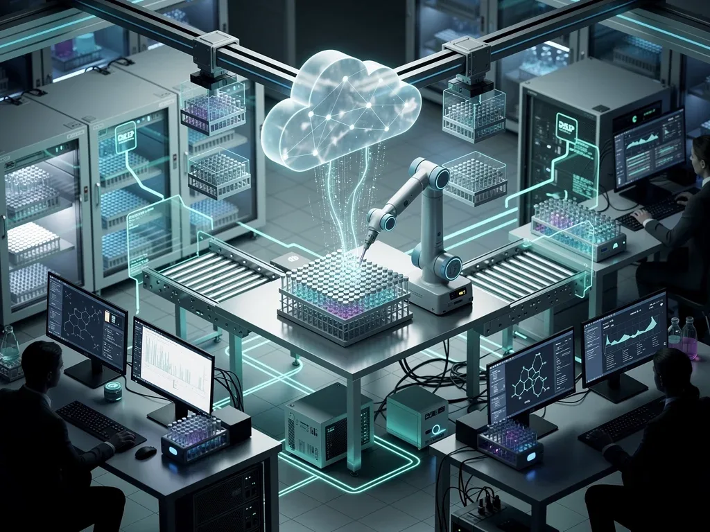 Integrated cloud computing and automated lab for synthetic biology