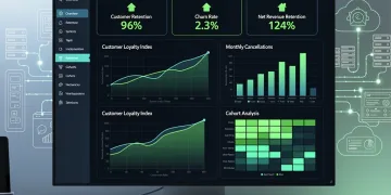 B2B SaaS churn playbook dashboard with retention metrics