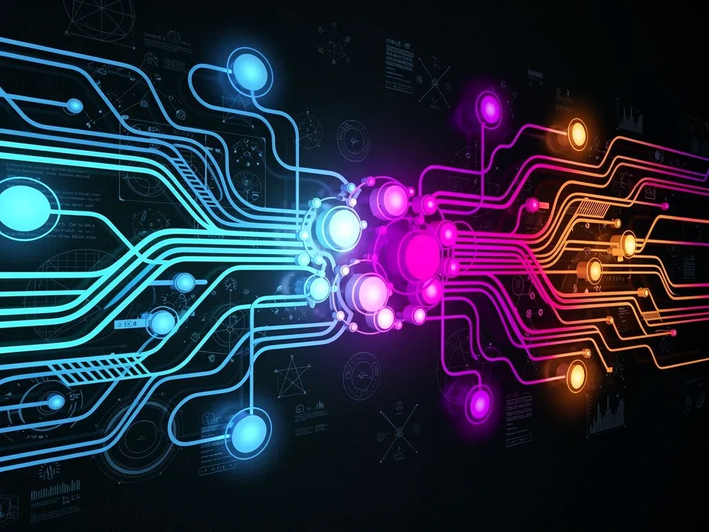 Abstract visualization of critical thinking and complex problem-solving