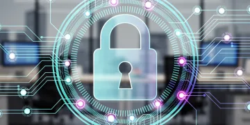 Digital padlock symbolizing employee data privacy in 2026 workplace surveillance