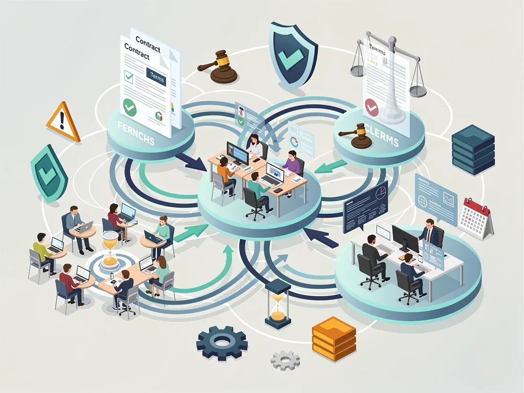 Network illustrating compliance challenges for agencies and freelancers