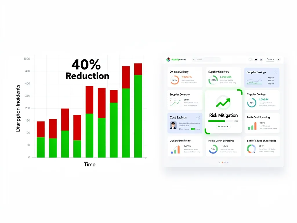 Dual-sourcing strategy reducing supply chain disruption by 40 percent